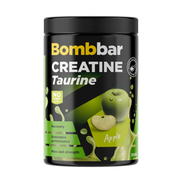 

Коктейль протеиновый Bombbar Pro Креатин + Таурин Яблоко 300 г