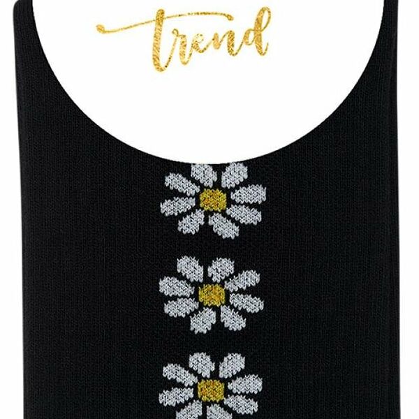 Носки женские MiNiMi Trend ромашки nero, размер 35-38