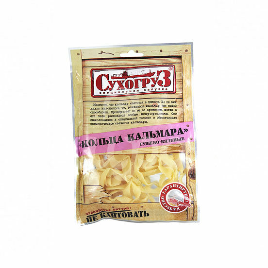 Кальмар кольца Сухогруз 70гр Сушено-вяленый