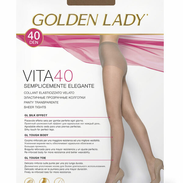 Колготки женские GOLDEN LADY VITA 40 Melon 4