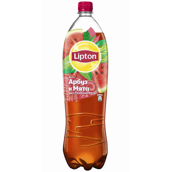 Холодный чай чёрный Lipton со вкусом Арбуза и мяты