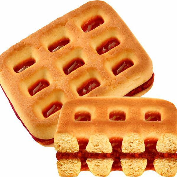 Вафли Дымка Вафелька сдобное с клубничной начинкой, вес