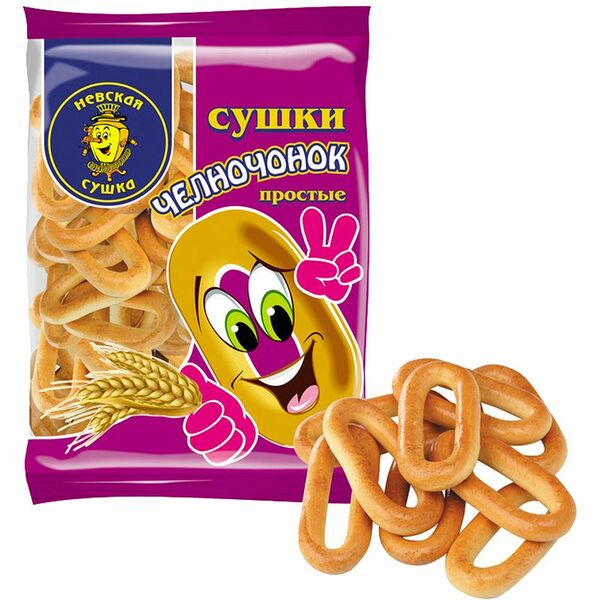 Сушки Невская Сушка Челночок простой, 350г