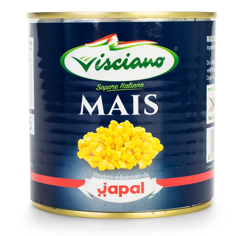 

Кукуруза консервированная, Visciano, 340 г, Италия