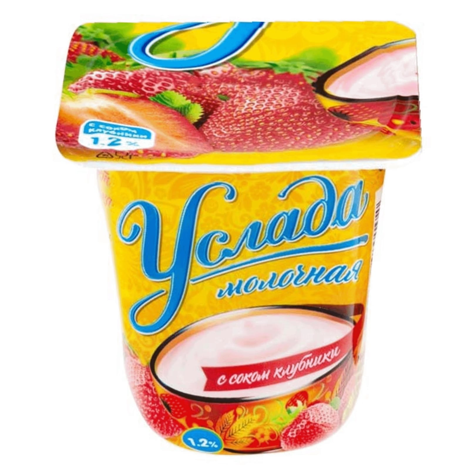 

Продукт йогуртный Услада клубника, 1.2%, 1 шт 95 г