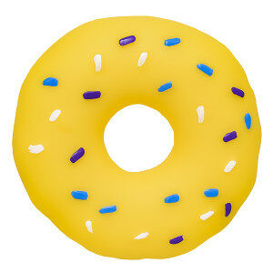 Игрушка для собак Тортель, желтый, 6,5см