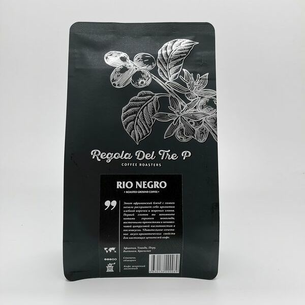 Кофе Regola del tre P Rio Negro молотый, 250г