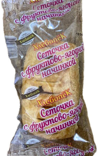 Сеточка Хлебопек слоеная с фруктово-ягодной начинкой