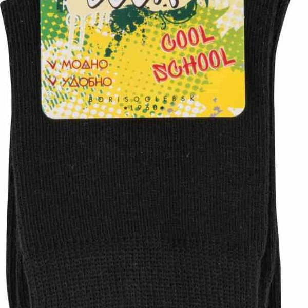 Носки детские teen (тин) цвет черный, размер 35-37 (22-24) ТМ Lav (Лав)