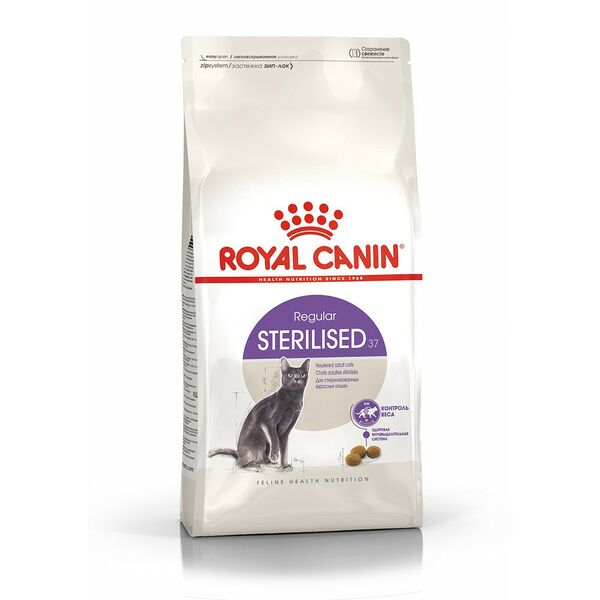Корм сухой Royal Canin Sterilised 37 для стерилизованных кошек, 4кг
