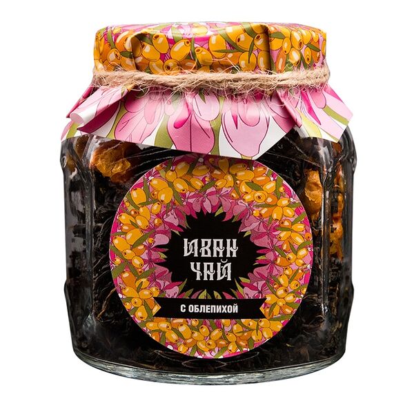 Чай травяной «Иван-чай с облепихой» ферментированный, Емельяновская биофабрика, 50 г, Россия