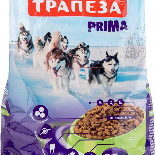 Корм для взрослых собак всех пород Трапеза Prima