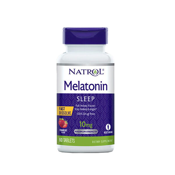 Натрол мелатонин таблетка легковоспламеняющаяся 10мг N60