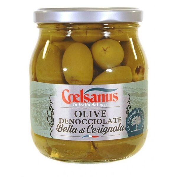 Оливки Белла Чериньола зелные без косточки, Coelsanus