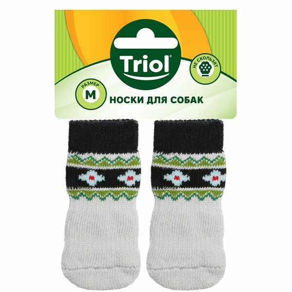Носки для собак TRIOL Цветы, размер S