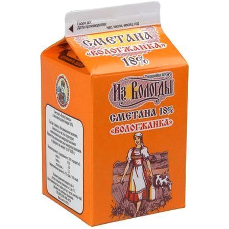 

Сметана Вологжанка 18% Из Вологды 470 г