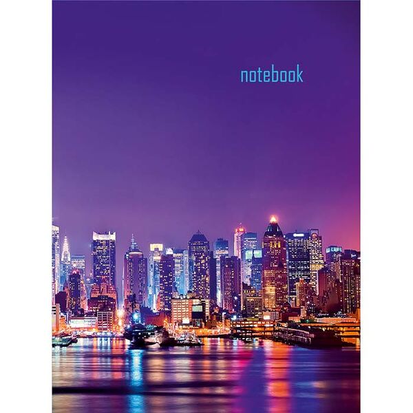 Блокнот 120л Ночной город клетка 20с361.1