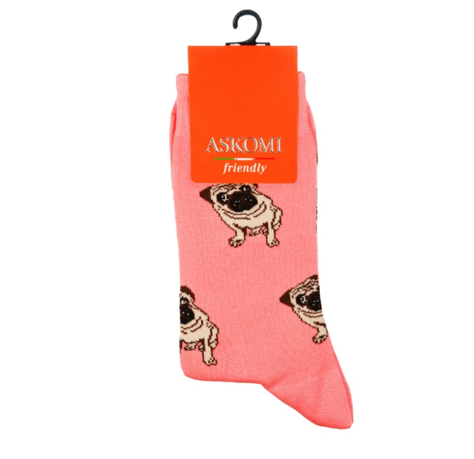 

Носки мужские ASKOMI Friendly AF-C7930 р.25 (39-42) цвет розовый 1шт Италия