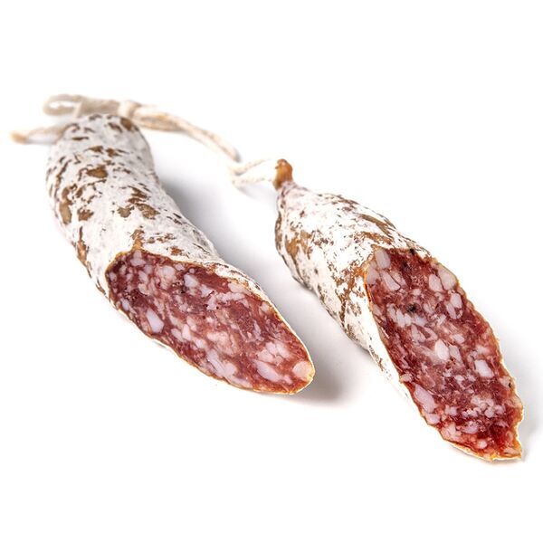 Колбаса «Фуэт» сыровяленая с трюфелем и благородной белой плесенью, «Ипатов. Мясные деликатесы»