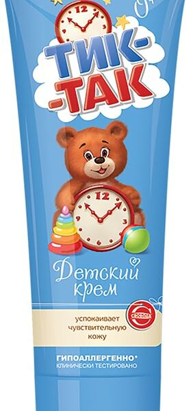 Крем детский Тик-так гипоаллергенный успокаивающий 75г