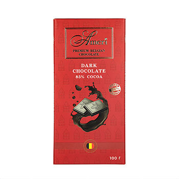 Шоколад горький Ameri Экстра 85% плитка 100г, Бельгия