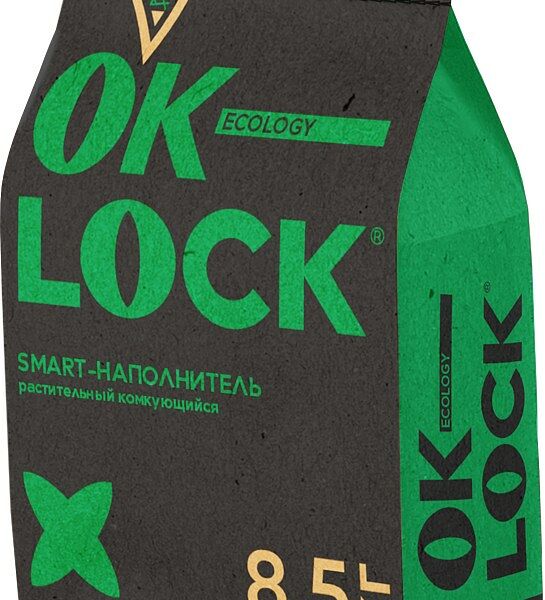 Наполнитель растительный Ok-Lock комкующийся для кошек 8,5 кг
