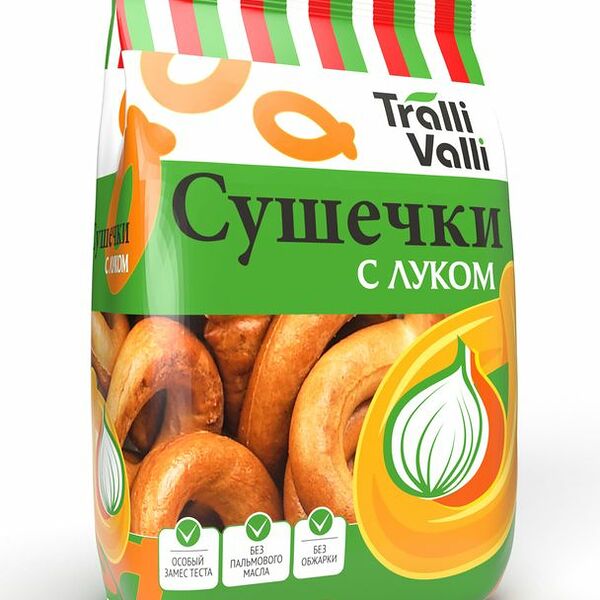 Сушечки Tralli valli с луком, 200г