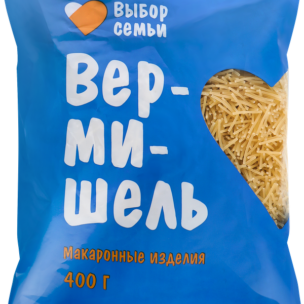 Макароны ВЫБОР СЕМЬИ Вермишель группа В, 400г