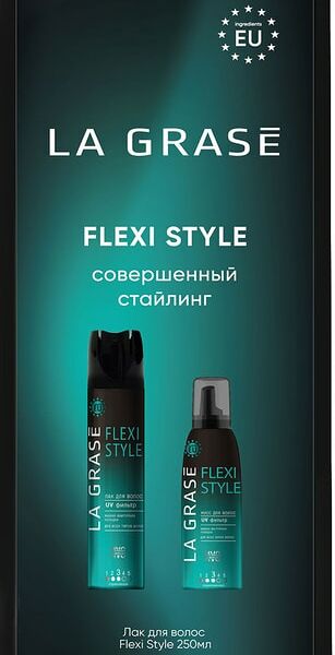 Подарочный набор La Grase Flexi Style Лак для волос 250мл + Мусс для волос 150мл
