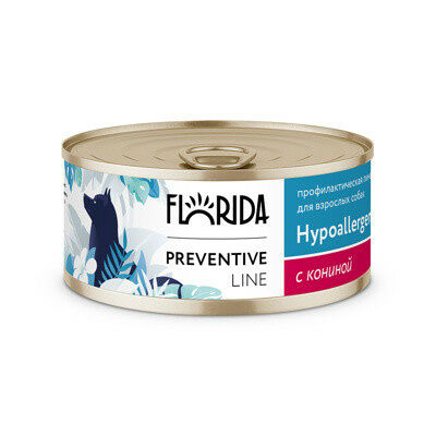 Консервы для собак Florida Preventive Line Hypoallergenic при пищевой аллергии с кониной