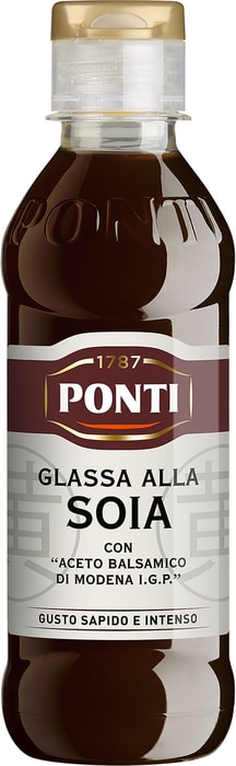 

Топпинг соевый Ponti Glassa Alla Soia на основе бальзамического уксуса 240 г