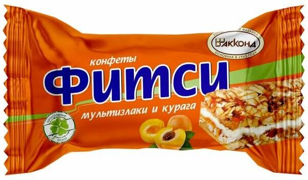 Конфеты Фитси мультизлаки и курага ТМ Акконд