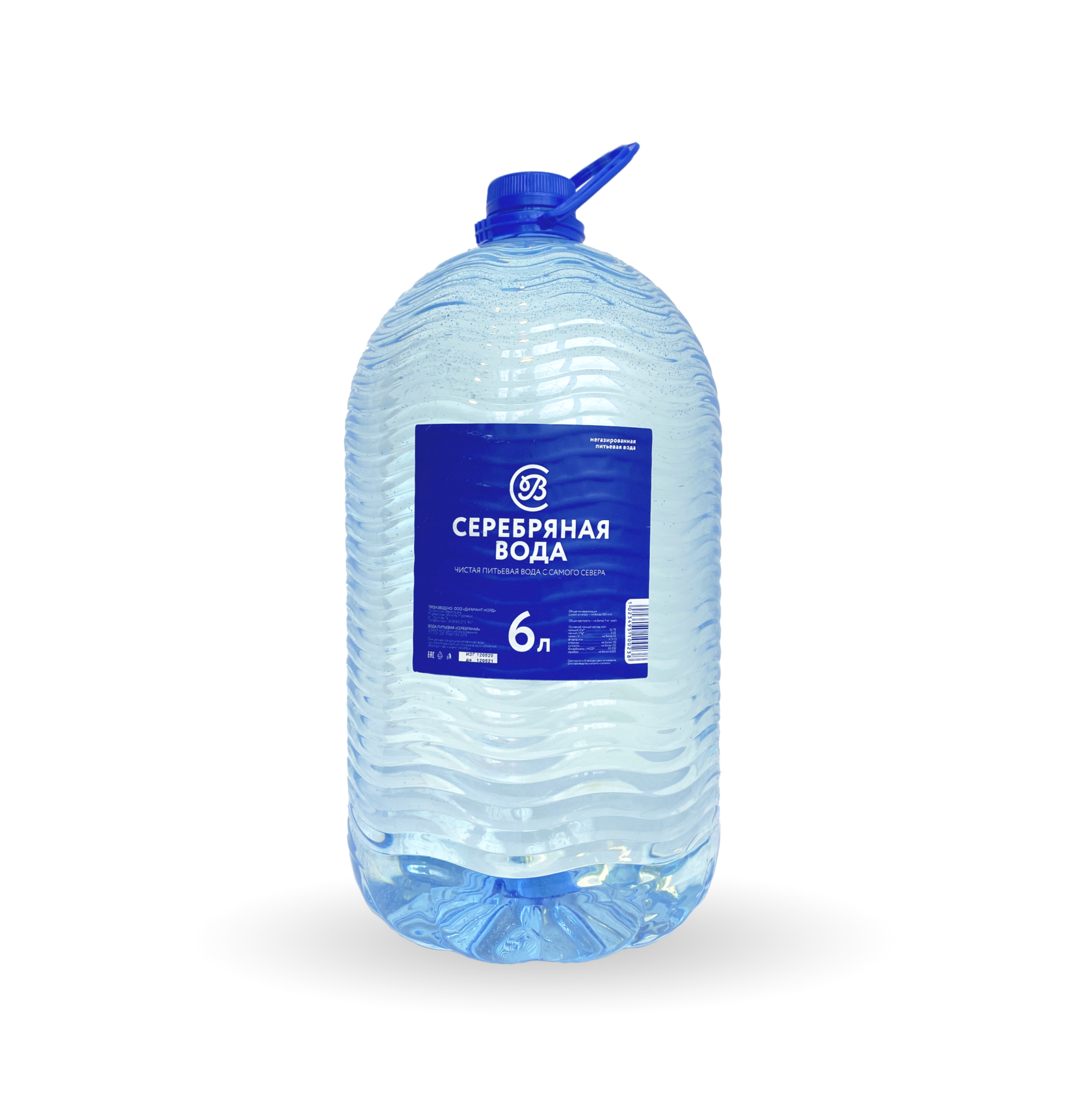

Вода Серебряная вода питьевая негазированная, 6 л