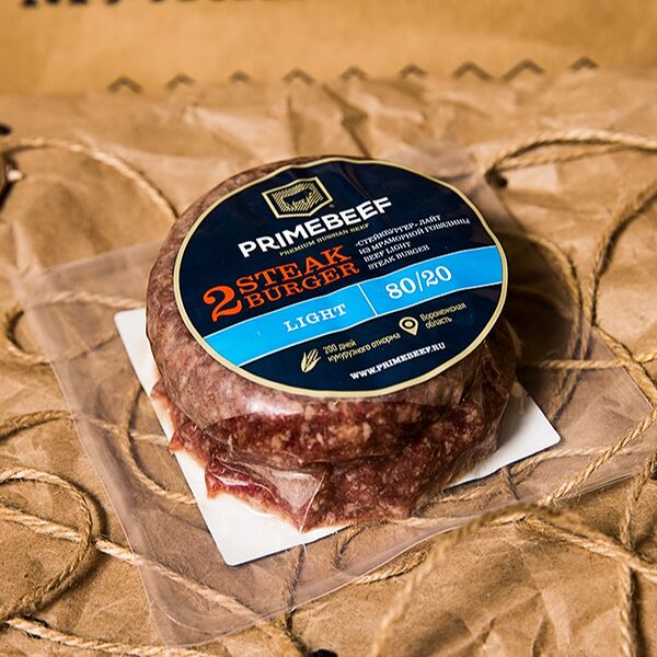 Котлеты для бургера 80/20 Праймбиф