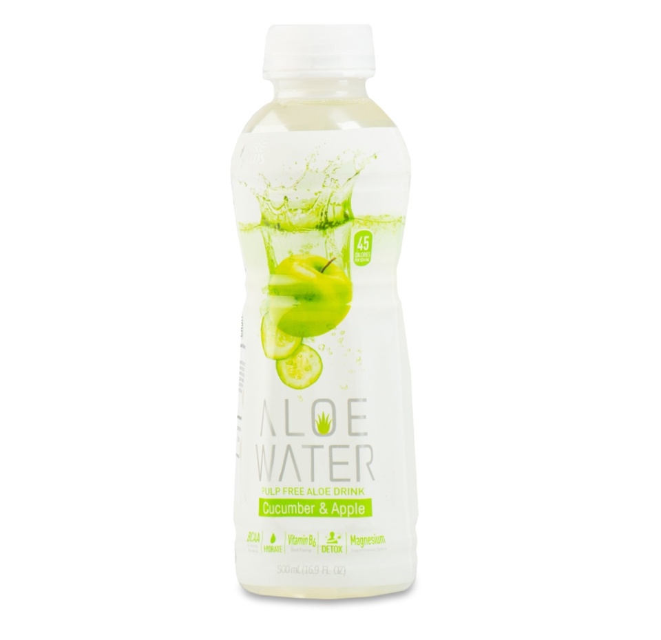 

Напиток безалкогольный PurePlus негазированный "Aloe Water" со вкусом огурца и яблока 500 мл