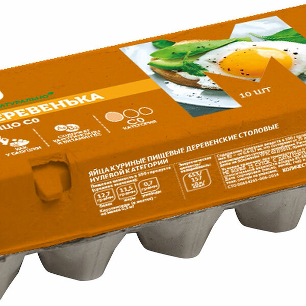 Яйцо куриное Магнит Деревенька Деревенское С0