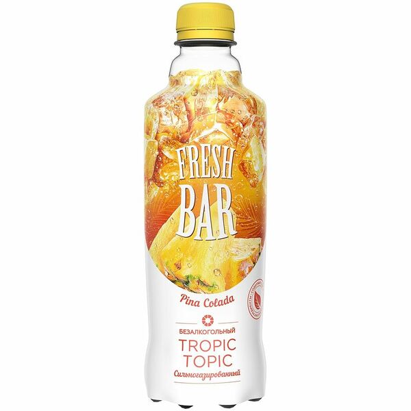 Напиток безалкогольный Fresh Bar Пинаколлада газированный, 480мл