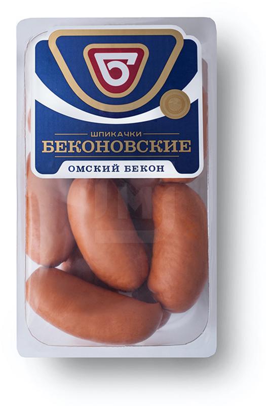 

Шпикачки Омский Бекон из мяса птиц 500г