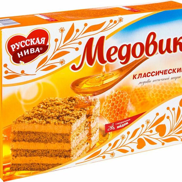 Торт Русская Нива Медовик классический, 420г