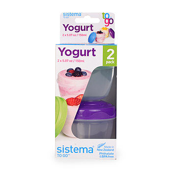Контейнер для йогурта TO-GO, Sistema, 2 шт.