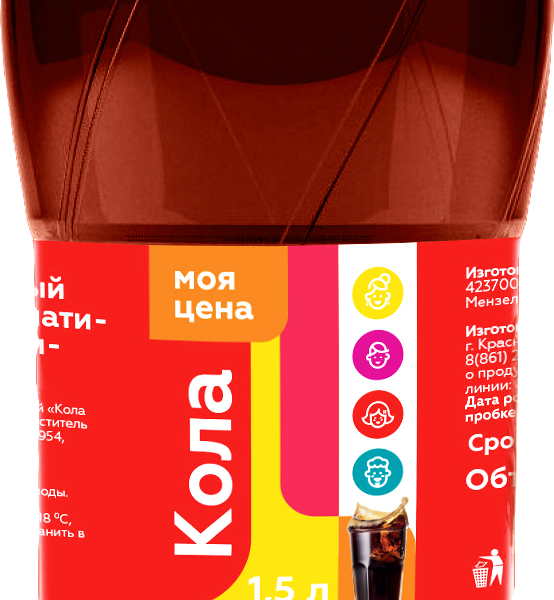 Напиток Моя цена кола 1.5 л