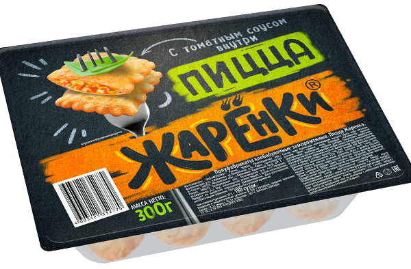 Пицца Жаренки Ветчина, сыр и томатный соус, 300 г