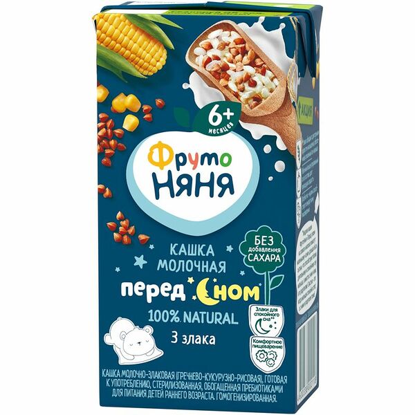 Каша «Мультизлаки» молочная с 6 месяцев, «ФрутоНяня»