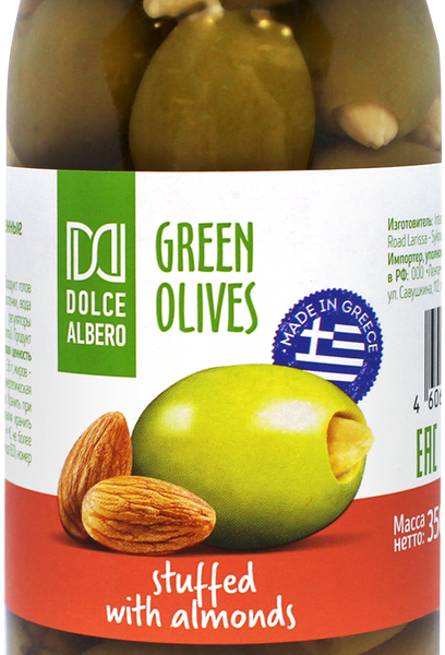 Оливки с миндалем DOLCE ALBERO зеленые