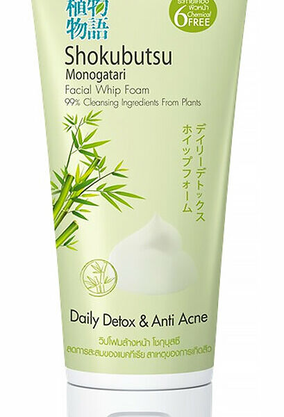 Пенка-детокс Shokubutsu Monogatari для умывания с бамбуком 100 мл