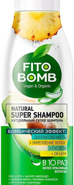 Шампунь для волос Fito Bomb Долгая свежесть Укрепление волос Густота Объем 250мл