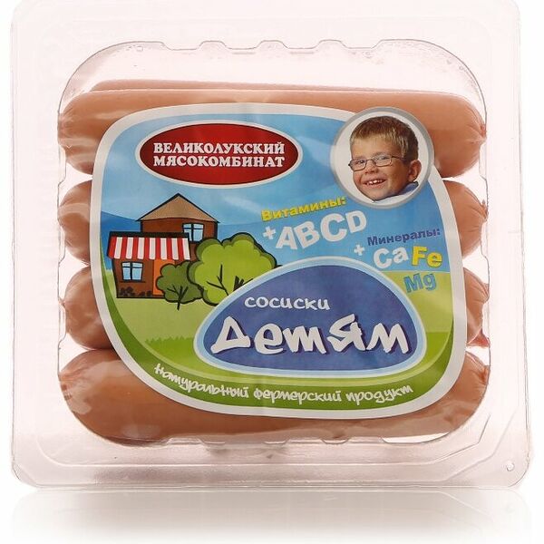 Сосиски Великолукский Мясокомбинат Детям