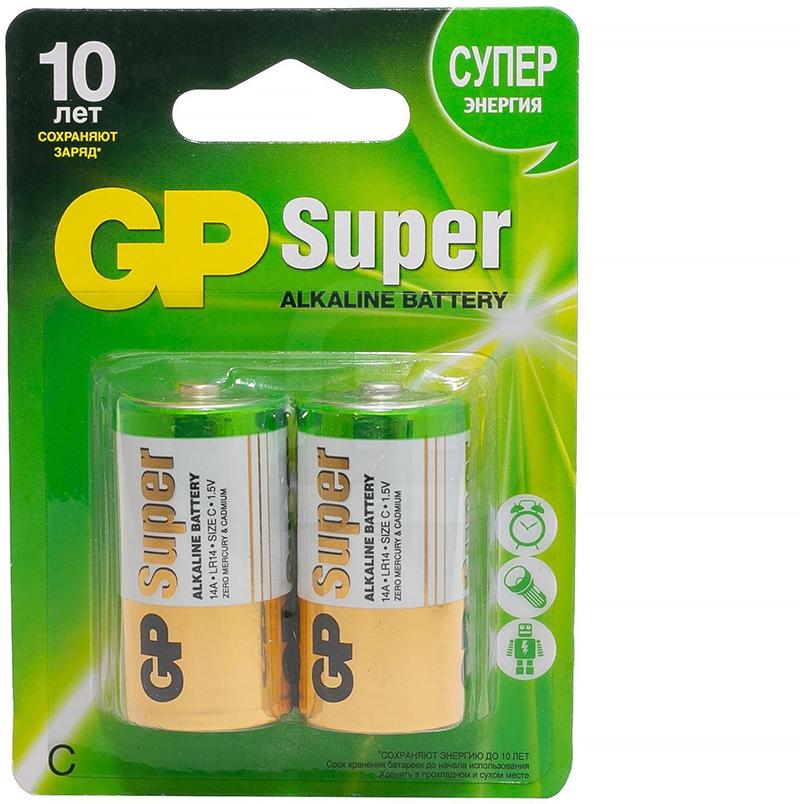 

Батарейка gp super high tech c 2 шт.