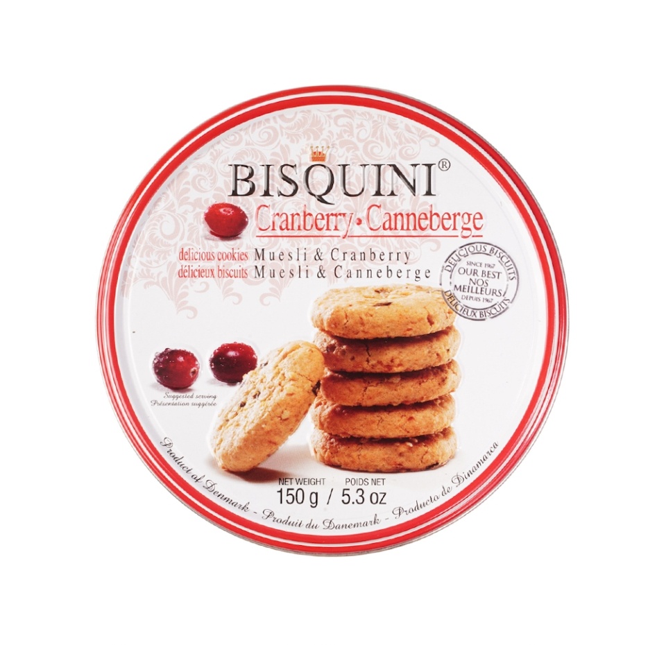 

Бисквини Bisquini печенье с мюсли и клюквой 150 г