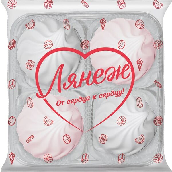 Зефир Нева Бело-розовый 210г